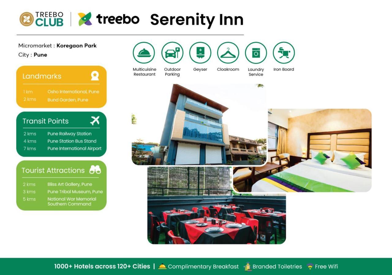 Treebo Serenity Inn, Koregaon Park Pune Zewnętrze zdjęcie